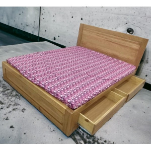 Giường Nhật HK 02 : Giường 1m6 + 4 Hộc Tủ - Gỗ Sồi